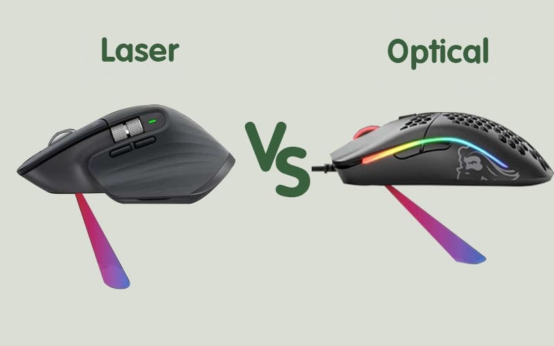 Chuột cảm biến quang với laser