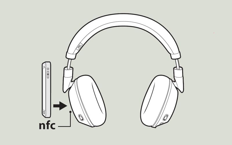 Kết nối tai nghe thông qua NFC