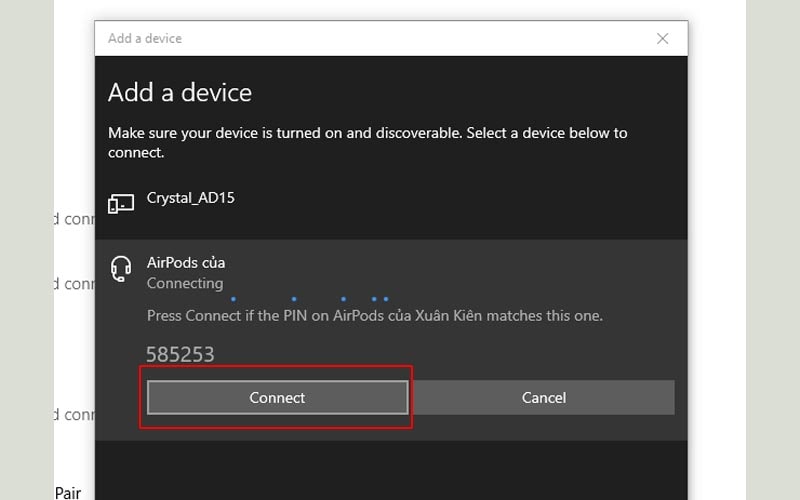 Kết nối AirPods với PC Windows 10 - 7