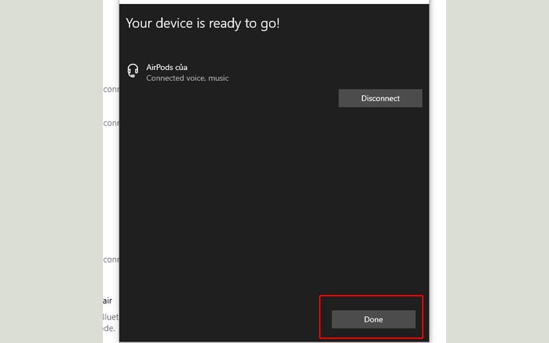 Kết nối AirPods với PC Windows 10 -9