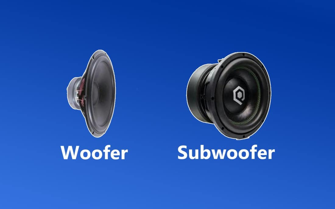 sự khác biệt giữa subwoofer và woofer