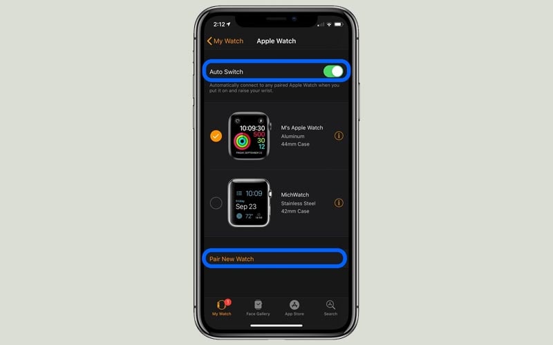 Ghép nối apple watch với iphone 7