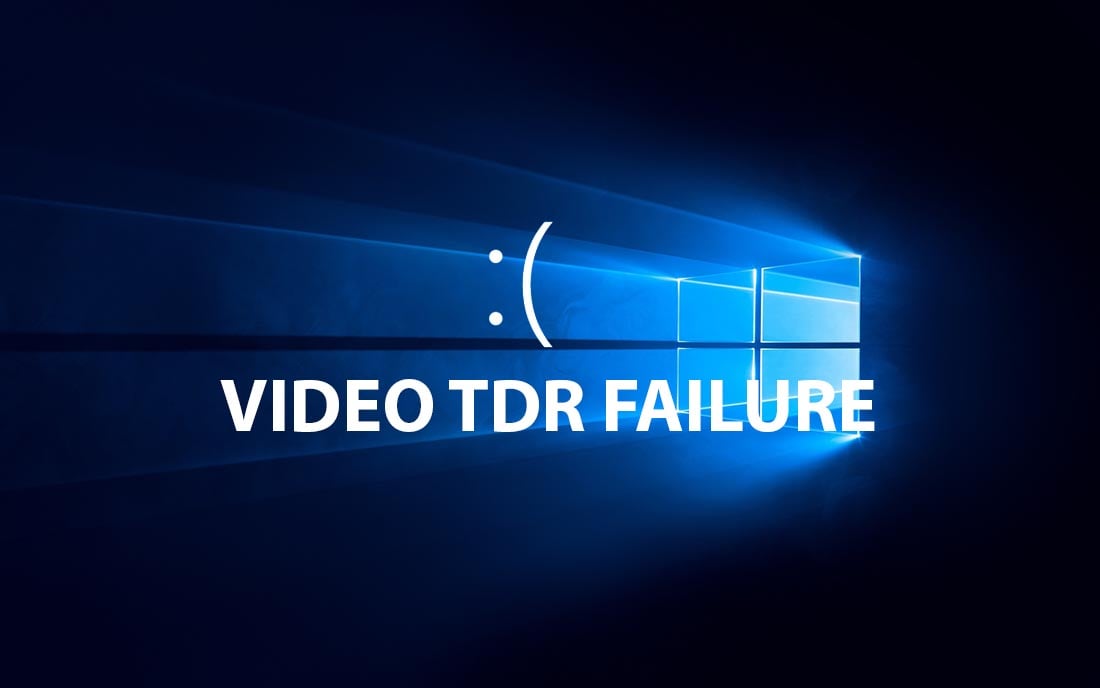 fix lỗi bsod video tdr failure windows
