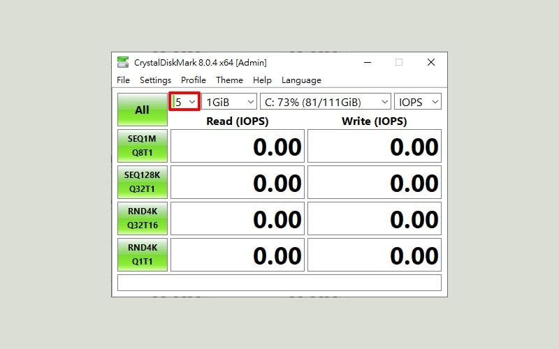 test tốc độ ổ cứng ssd 5