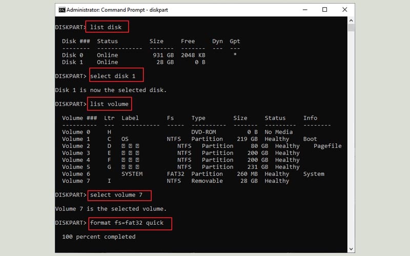 convert exfat sang fat32 2