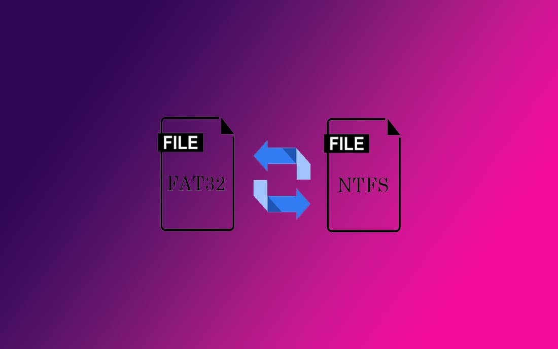 convert fat32 sang ntfs