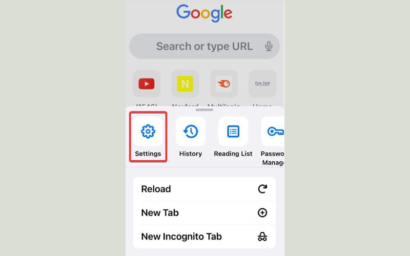 tắt chrome search suggestions 8